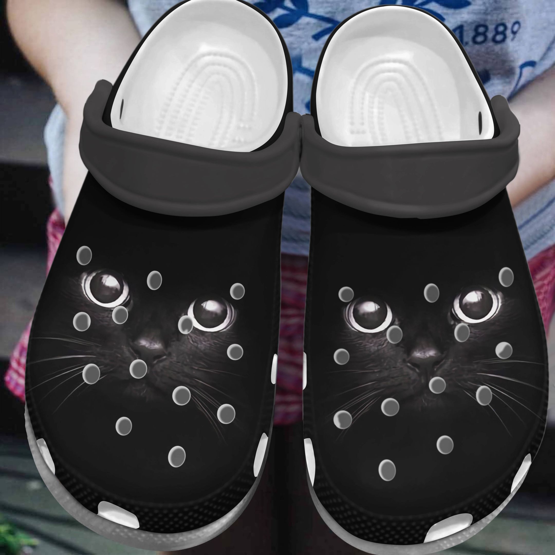 Cat Clog Cute Black Cat Crocs Crocband Clog