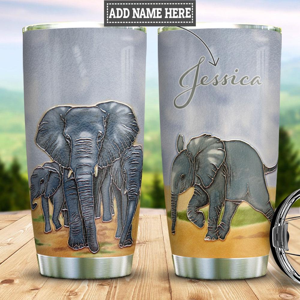 Personalized Elephant Hlz1311016 Stainless Steel Tumbler