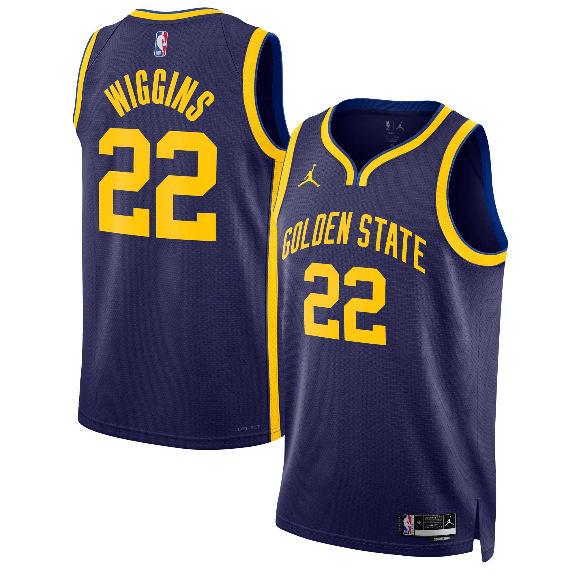 Andrew Wiggins Golden State Warriors Jordan Brand Unisex Swingman Jersey – Statement Edition – Navy