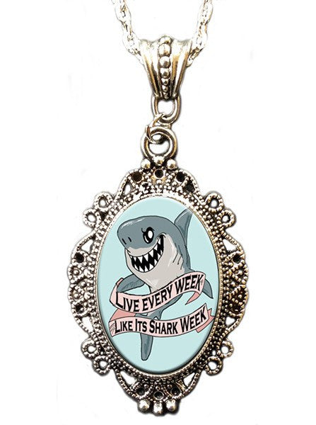 Shark Week Cameo Necklace By Alkemie & Artistry