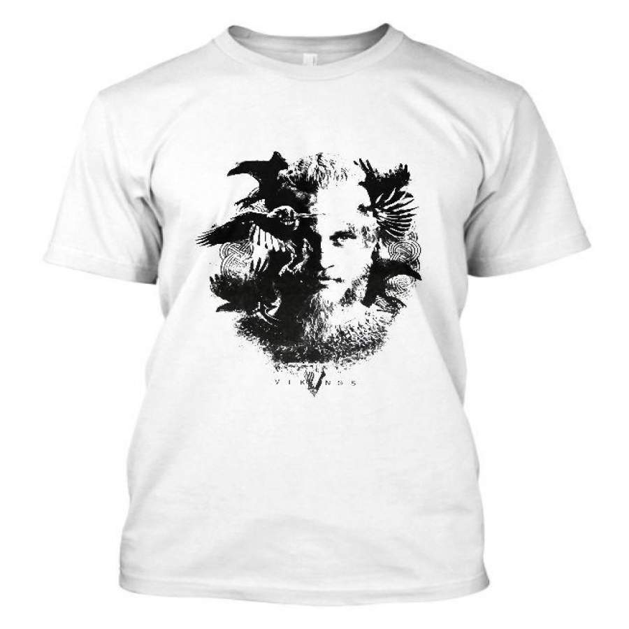 Viking T-Shirt Ragnar Lothbrok Tee Shirt Viking Skull Funny Sarcastic T-Shirt