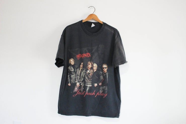 Vintage Aerosmith Just Push Play Tour Shirt