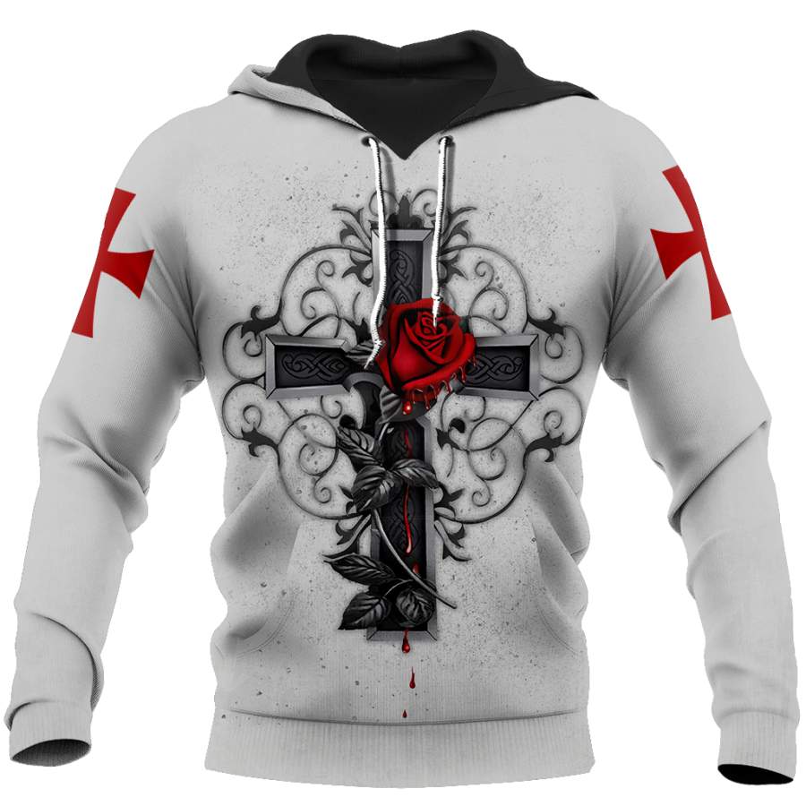 The Cross 3D All Over Printed Shirt Hoodie JJ020403