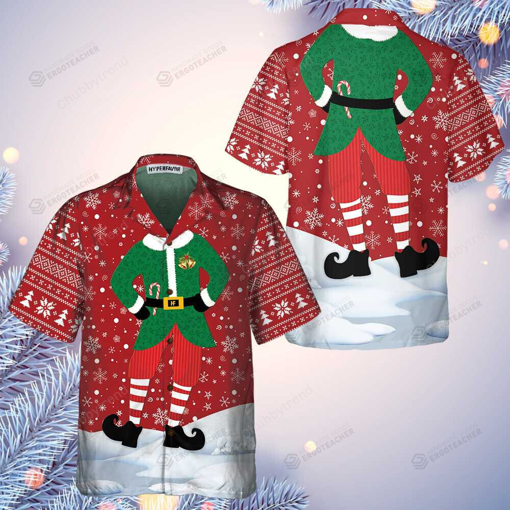 Unique Christmas Elf Costume Design Hawaii Shirt Ha25595