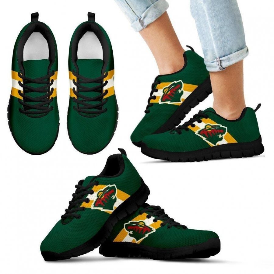 Three Colors Vertical Minnesota Wild Sneakers #278