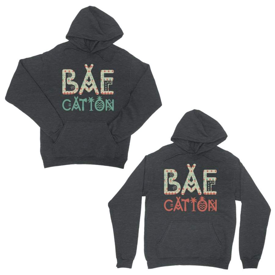 BAEcation Vacation Dark Grey Matching Hoodies For Valentine’s Day