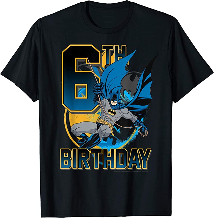 Batman 6th Birthday Action Shot T-Shirt