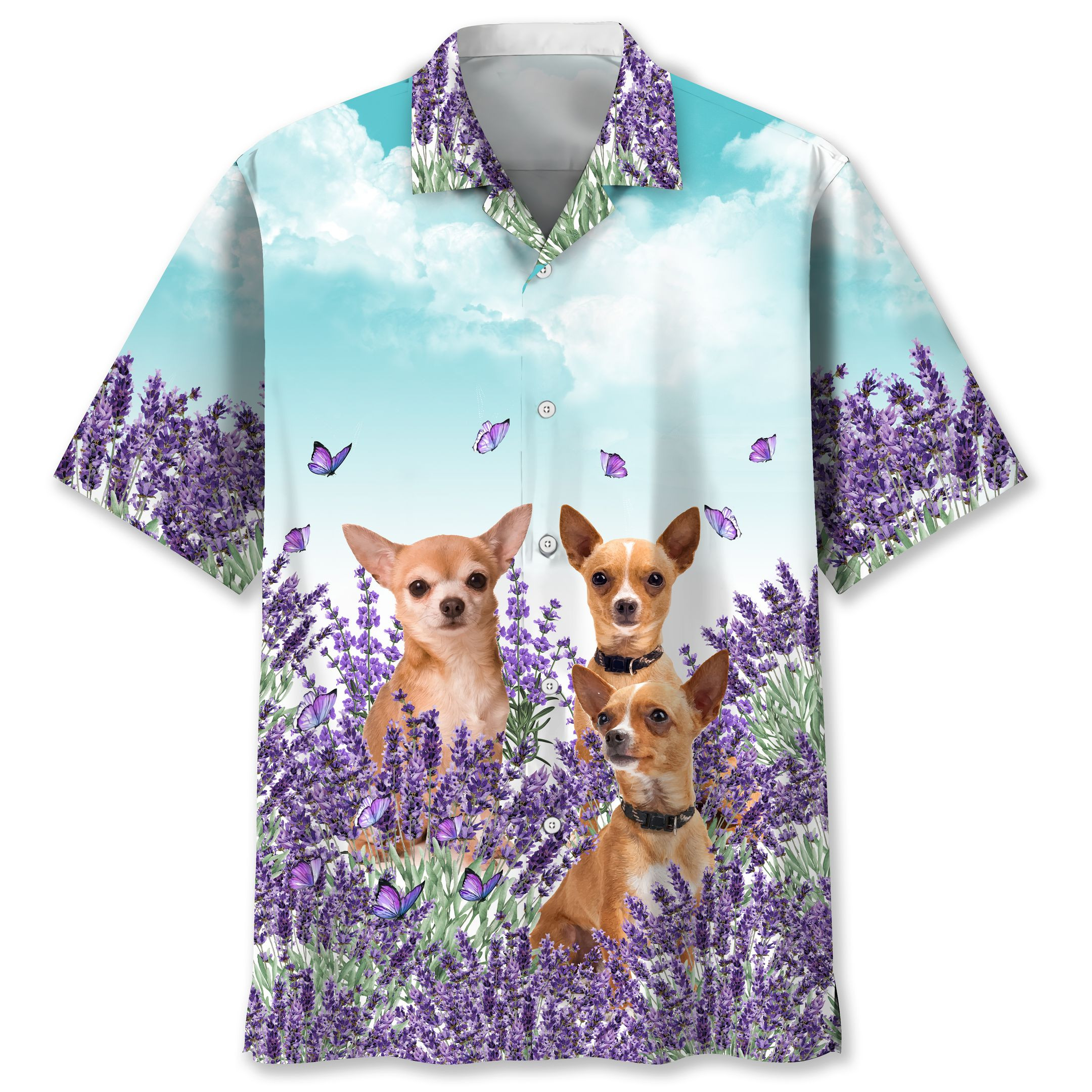 Chihuahua Lavender Hawaiian Shirt Ha85110