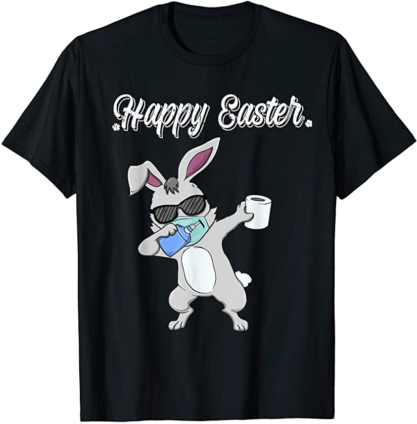 Dabbing Rabbit Easter Day 2021 Eggs Dab Bunny Girl Boy Kid T-Shirt