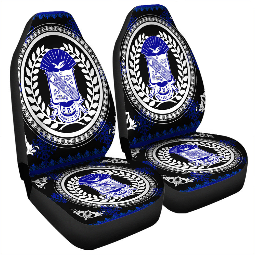 Fraternity Car Seat Cover – Floral Circle Phi Beta Sigma Car Seat Cover