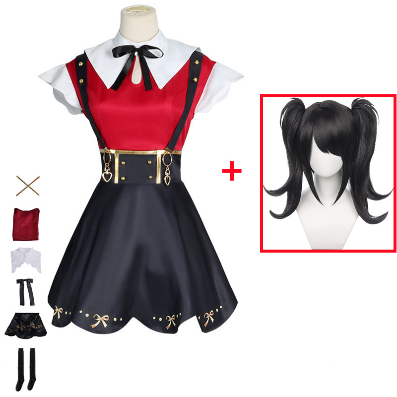 Anime Needy Girl Overdose Ame-chan Cosplay Costume Women Game Uniform Skirt Dress Halloween Carnival Clothes alx