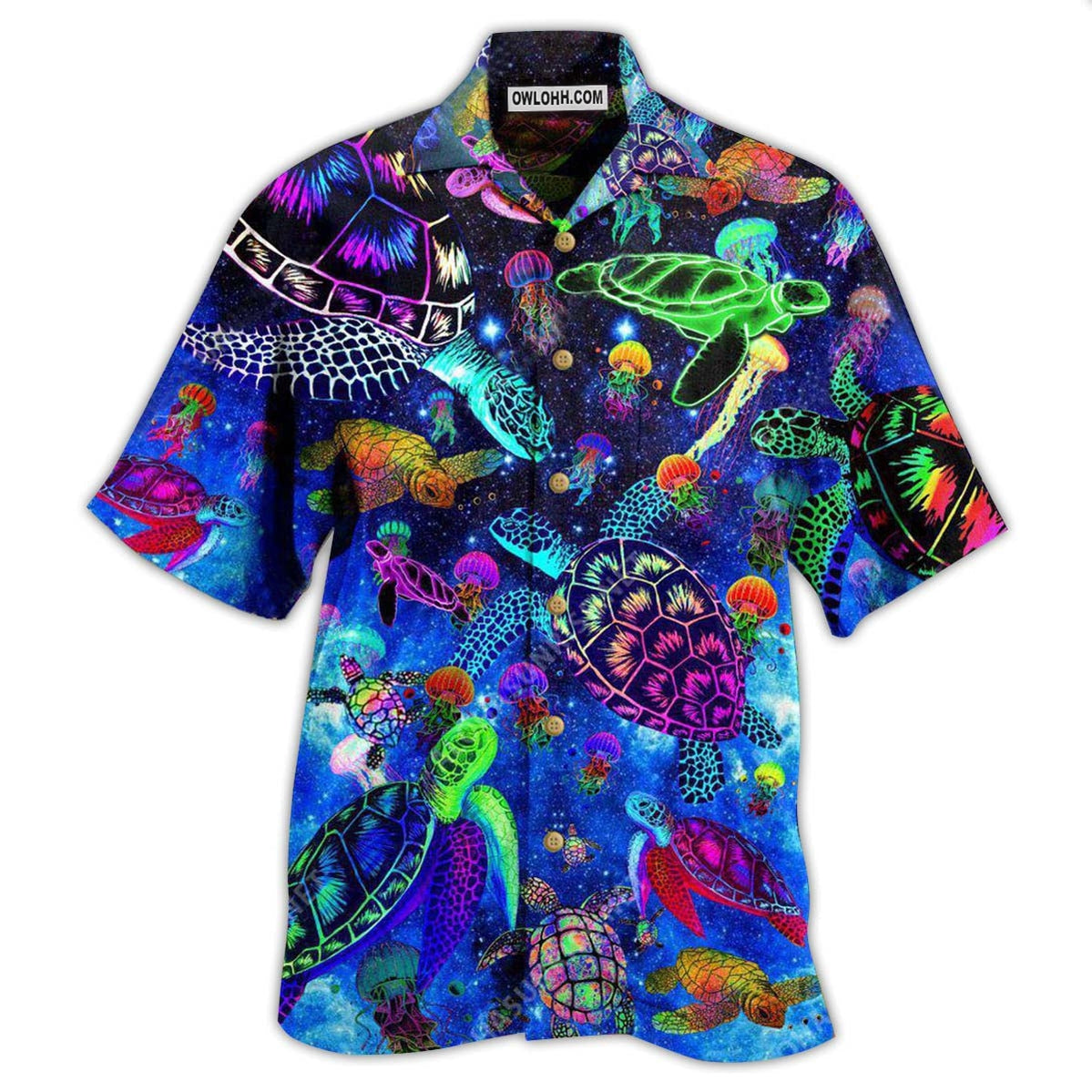 Turtle Amazing Sea Glowing – Hawaiian Shirt  – Owl Ohh