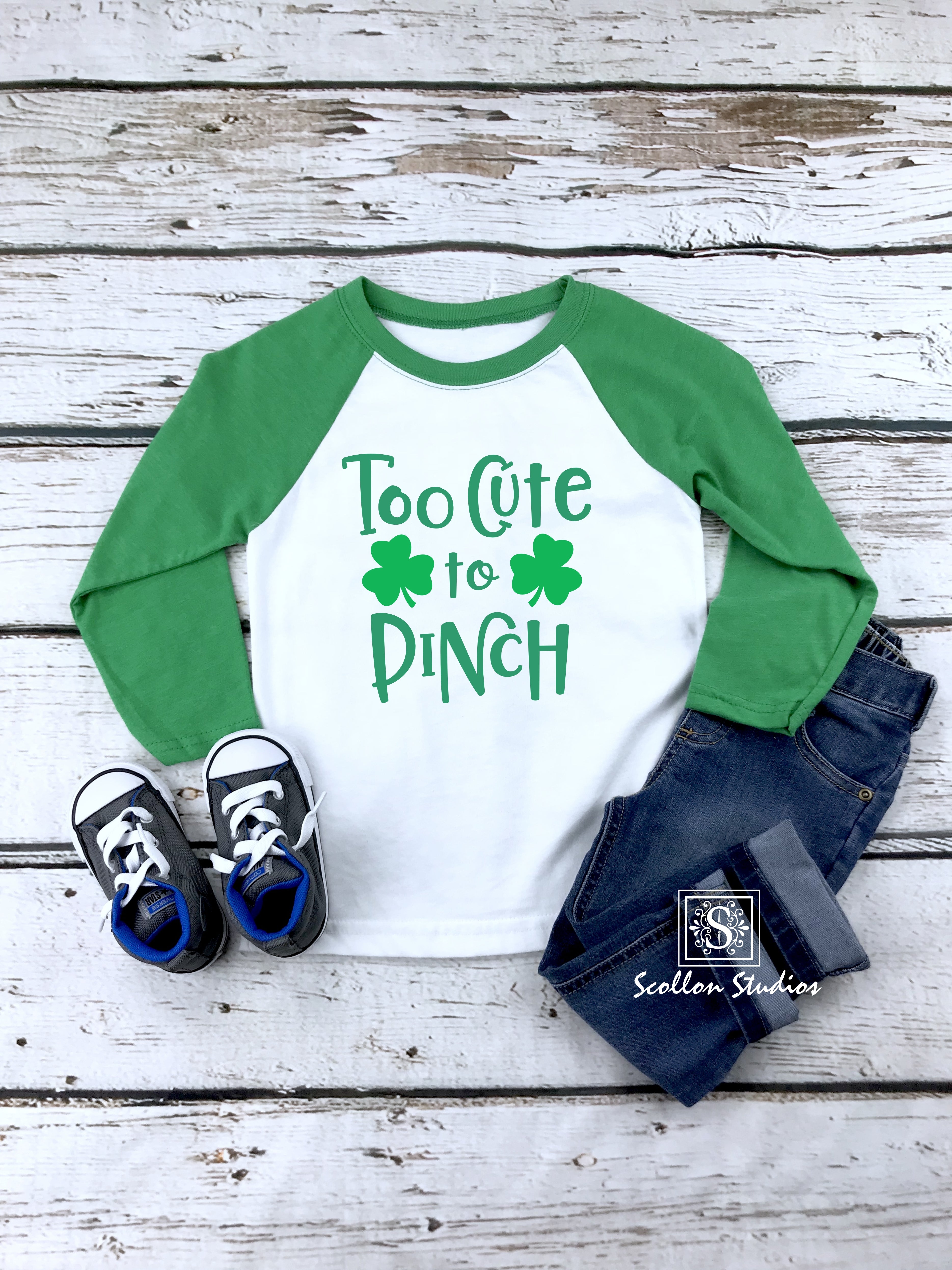 Too Cute To Pinch, Youth Unisex, St Patrick’S Day Shirt