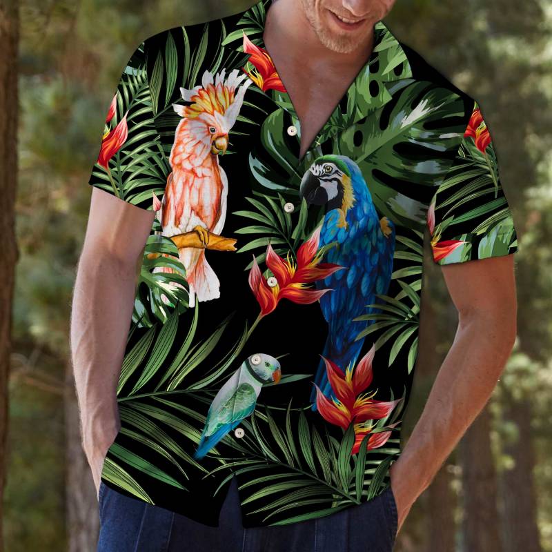 Parrot Tropical Hawaiian Shirt Ha67144