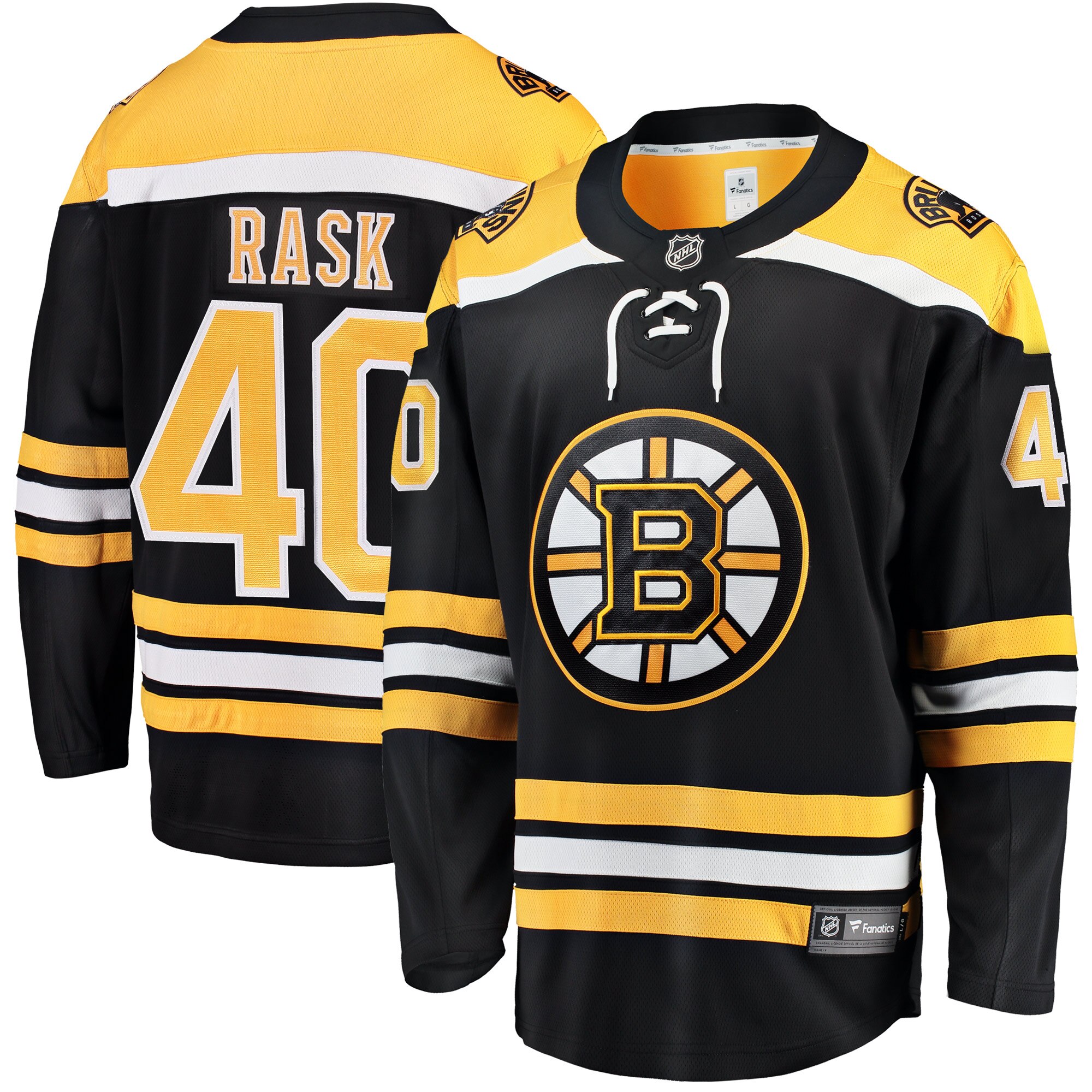 Tuukka Rask Boston Bruins Branded Breakaway Home Jersey – Black