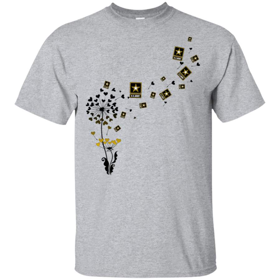 DQL056 Dandelion US Army Unisex T-Shirt