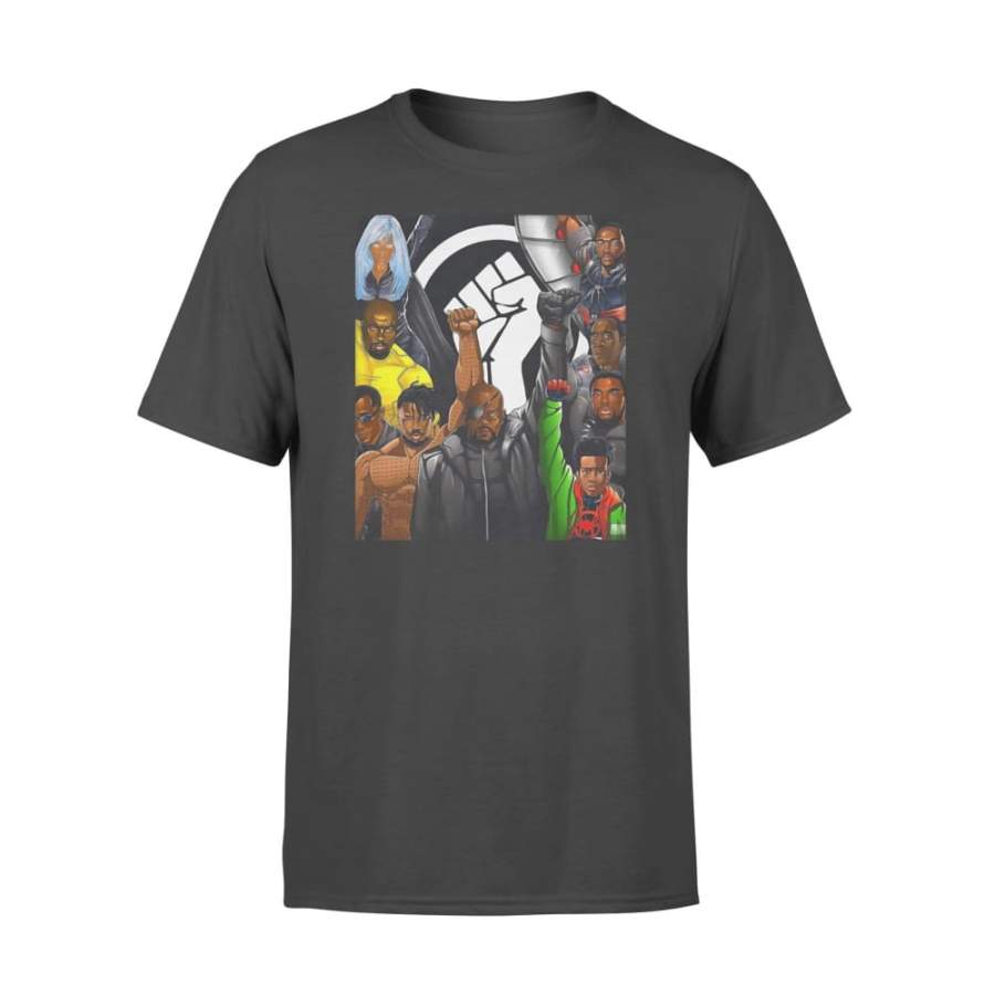 The Fist Superheroes No Justice No Peace Black Lives Matter – Standard T-shirt