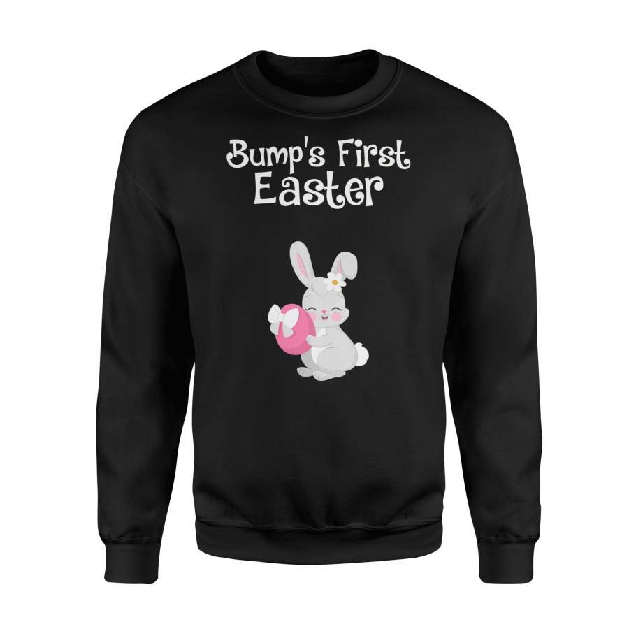 Baby Bumps First Easter – Bunny Pregnancy Easter Sweatshirt