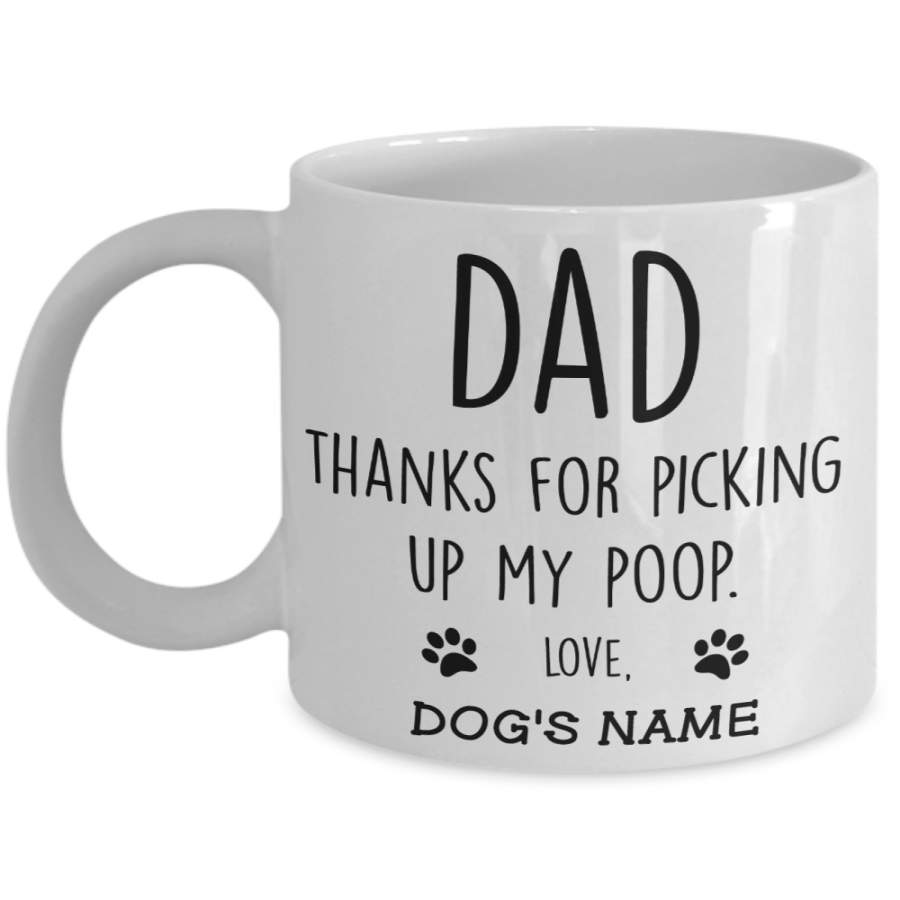 Personalized Gift for Dog Dad mug