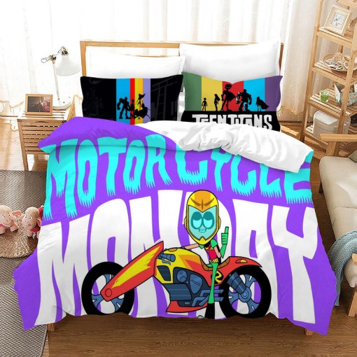 Teen Titans Go 31 Duvet Cover Pillowcase Home Decor 3D Bedding Set 9086