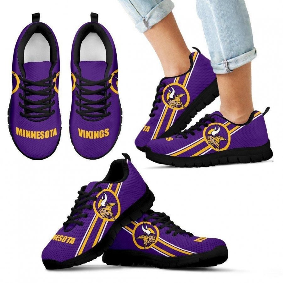 Fall Of Light Minnesota Vikings Sneakers #794