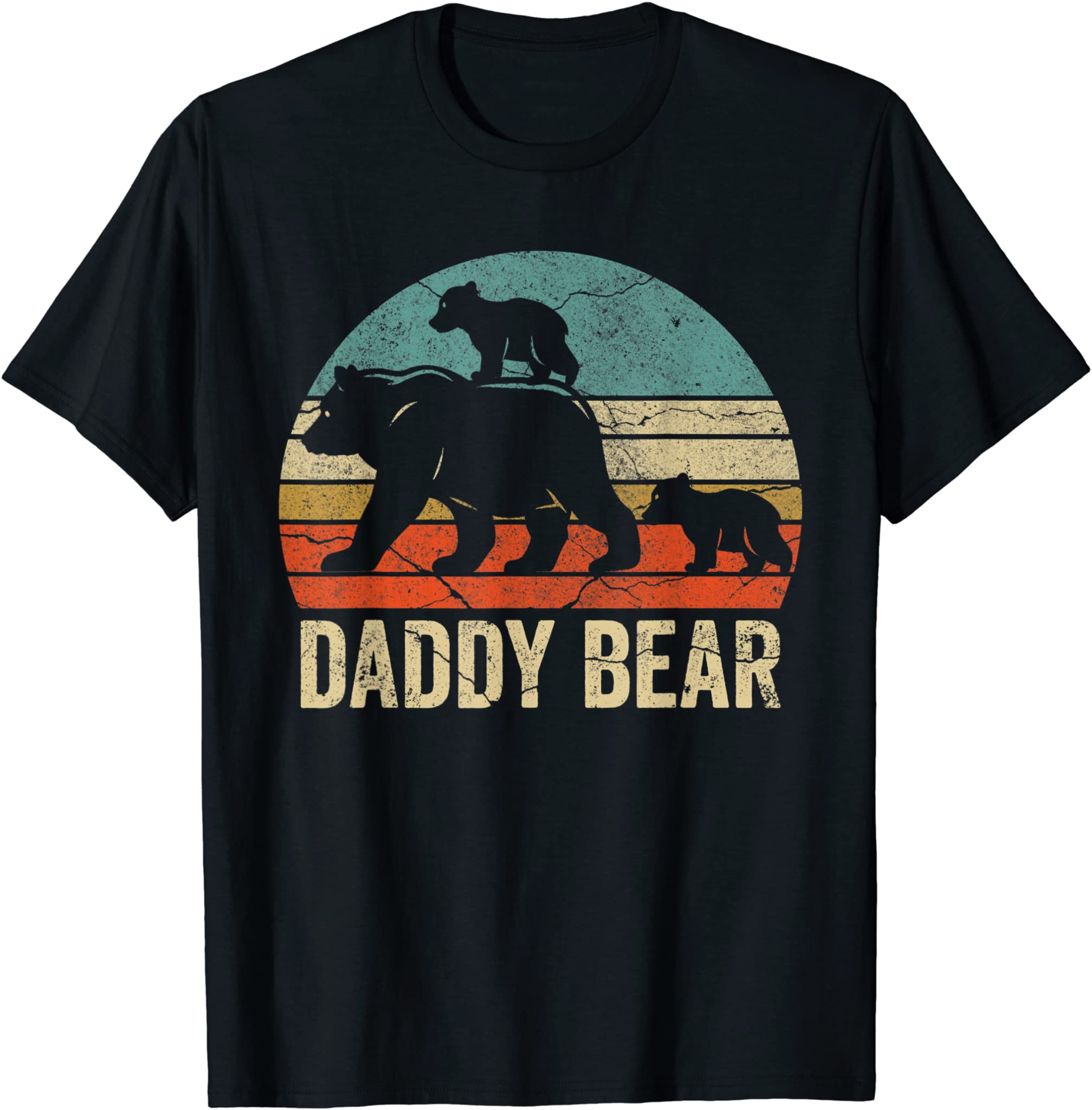 Daddy Bear 2 Cubs Shirt Daddy Bear Twins Tshirt Dad 2 Kids T-Shirt