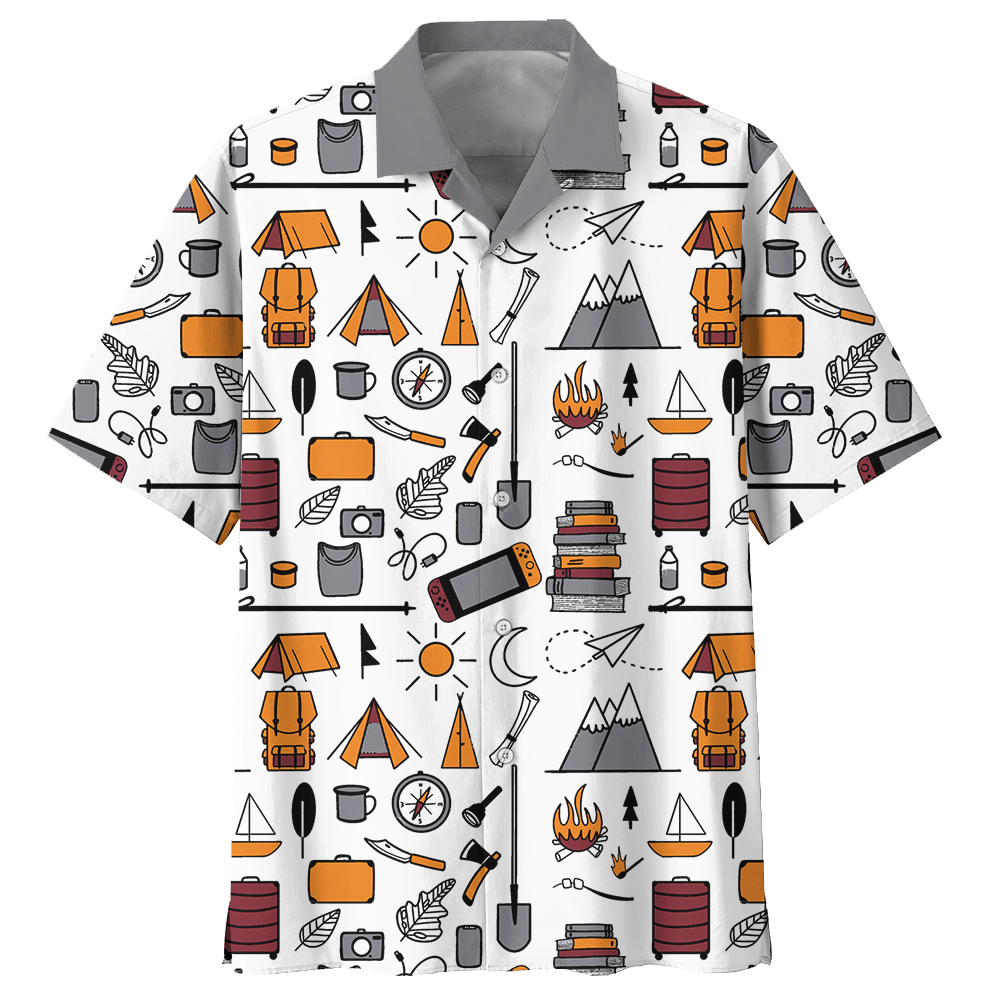 Camping White Unique Design Unisex Hawaii Shirt For Men And Women Ha42508