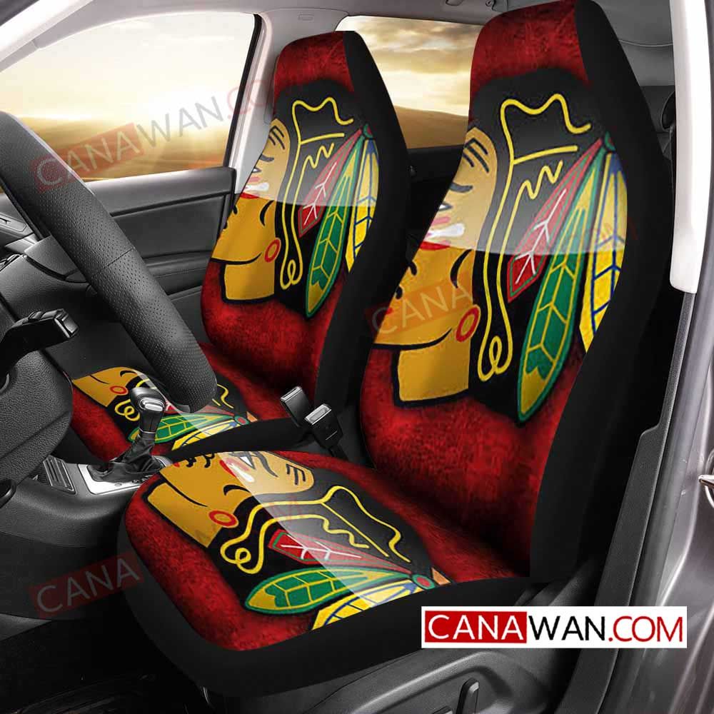 Chicago Blackhawks Style166 3D Customized Personalized Car Seat Cover