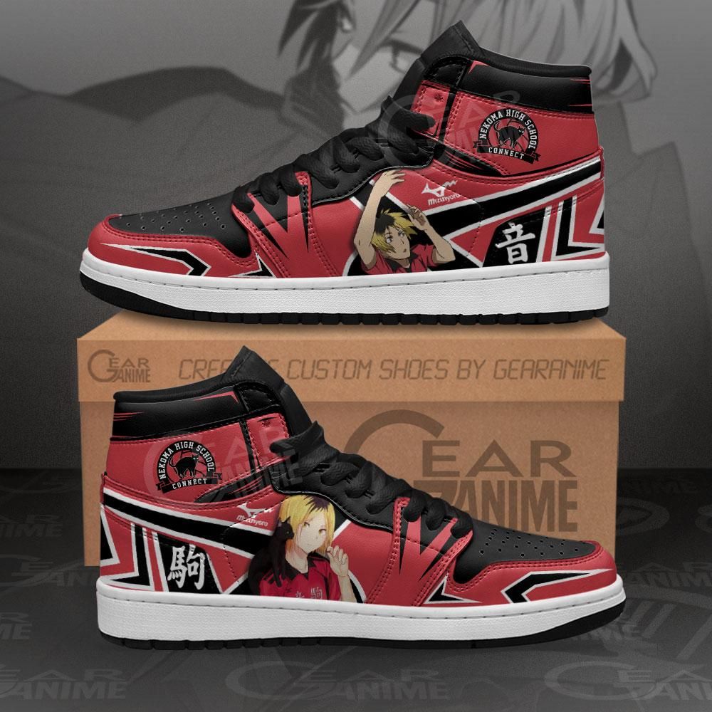 Nekoma Kenma Kozume Haikyuu Anime Air Jordan Shoes Sport Sneakers