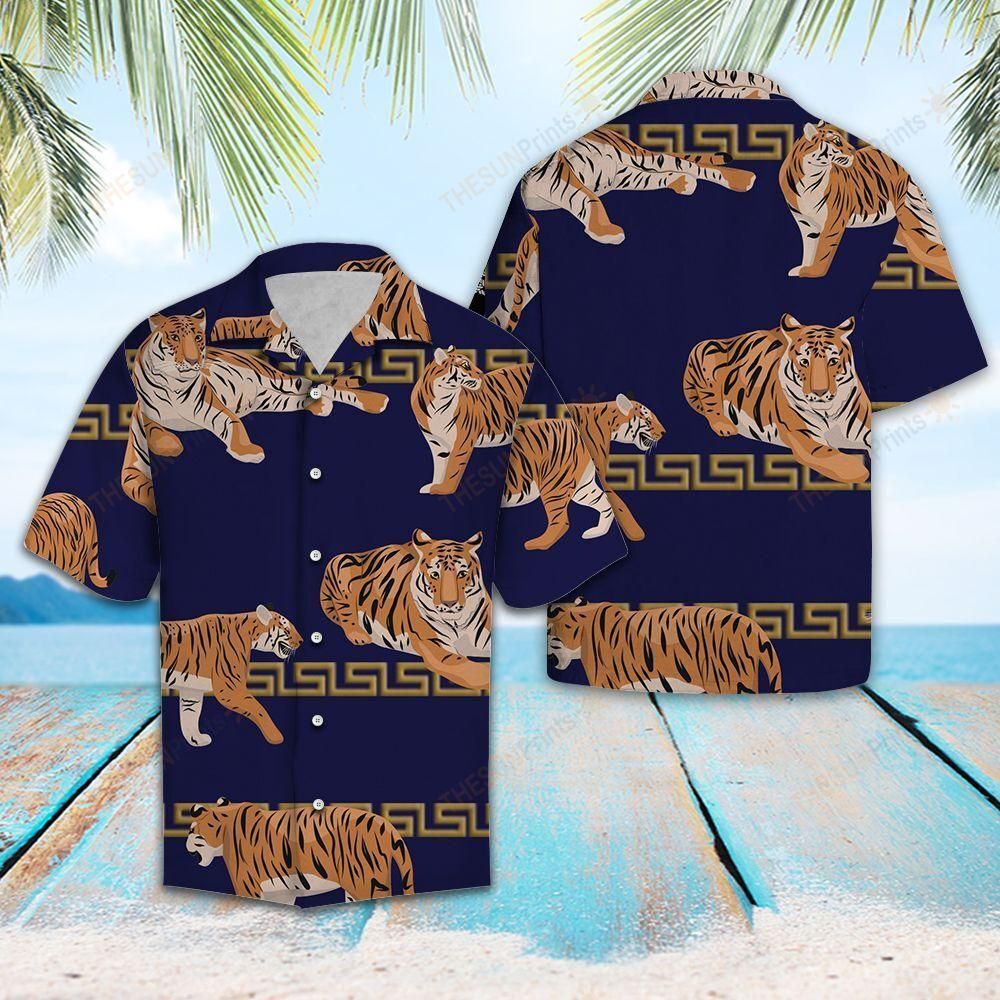 Awesome Tiger Hawaiian Shirt Ha93227