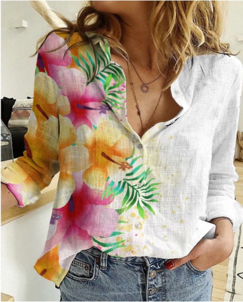 Love Hawaiian Linen Shirt Qdh Ha54511