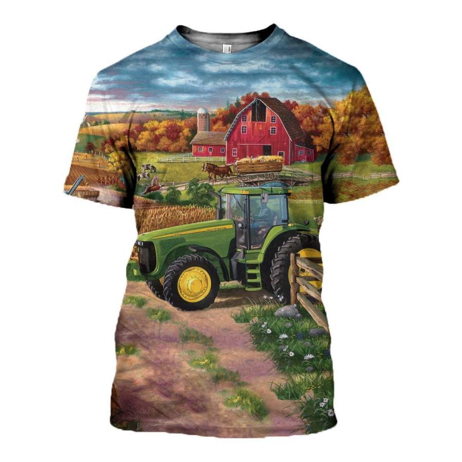 3D All Over Printed JD in Farm Clothes