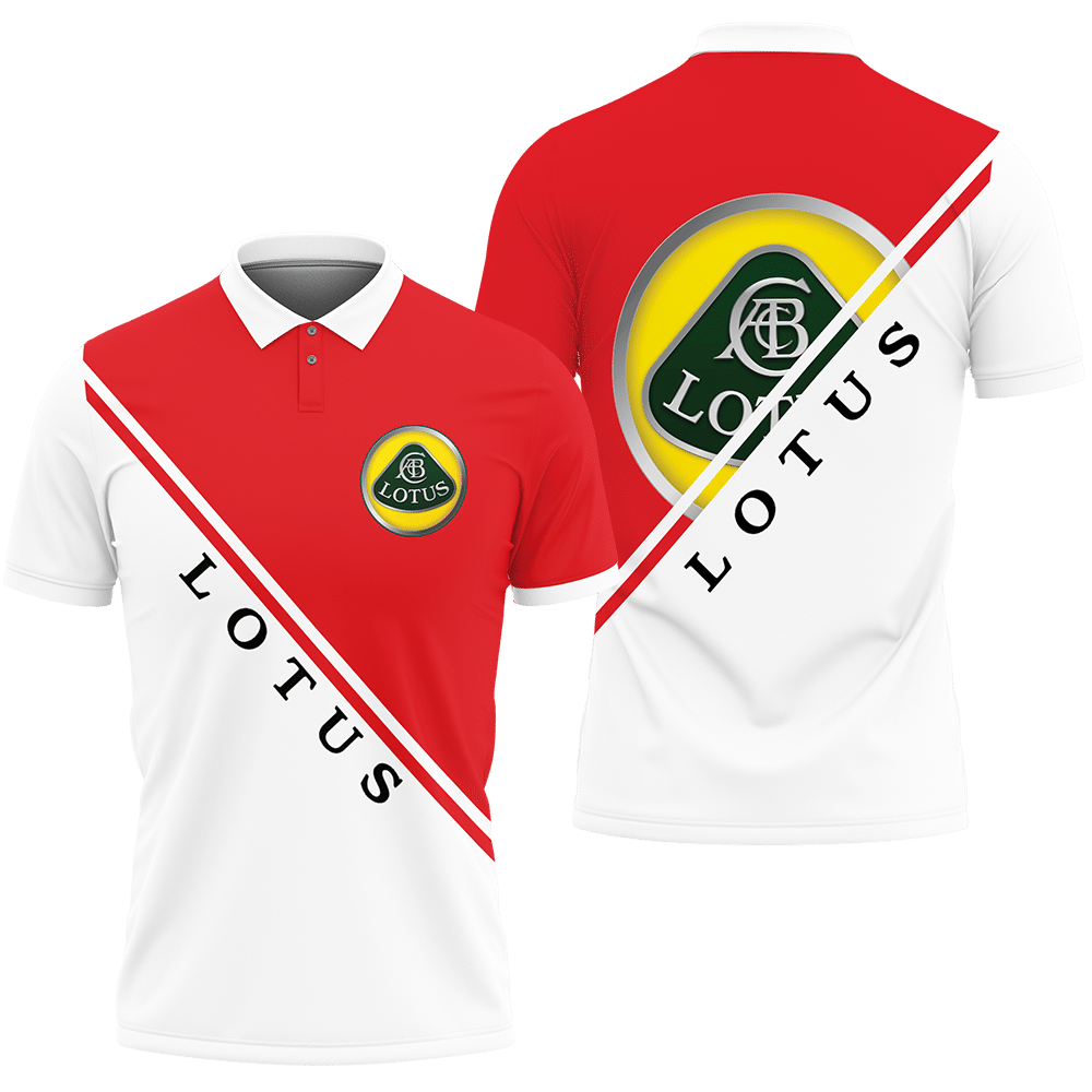 3D Printed Lotus An-Lt Polo Shirt Ver 1 (Red)