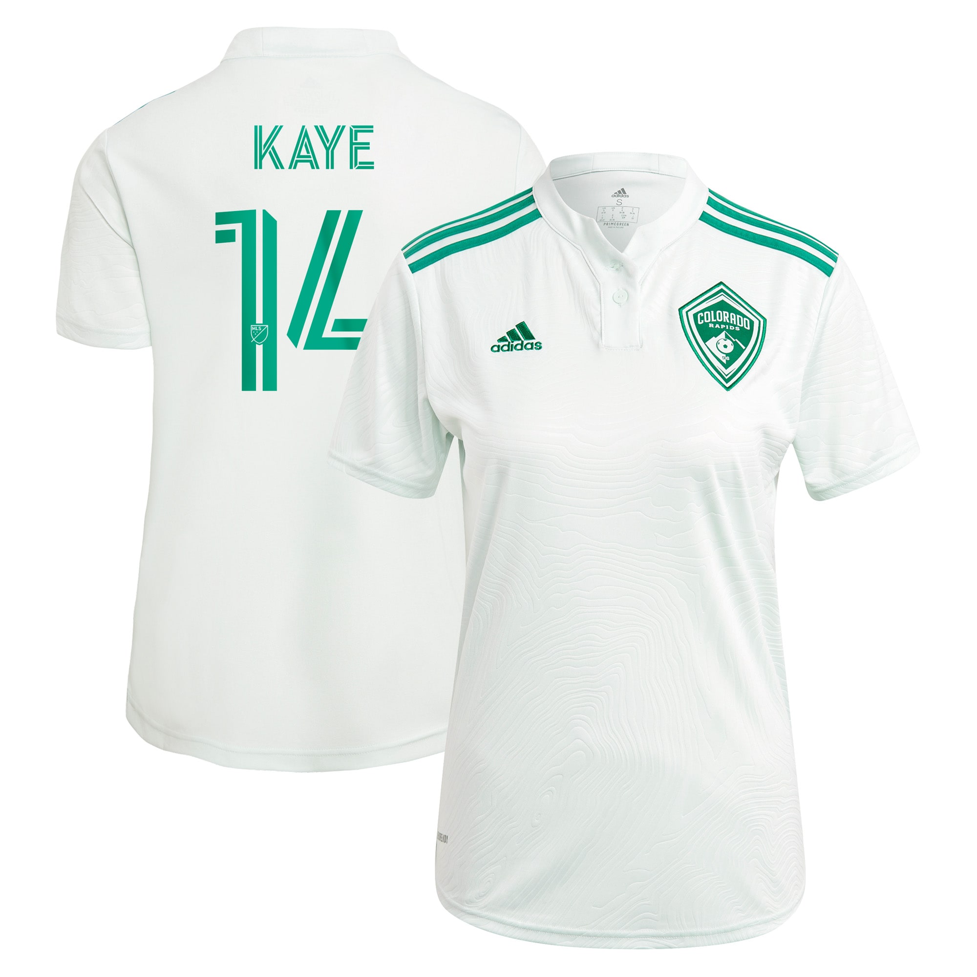 Mark-Anthony Kaye Colorado Rapids Women's 2021 Class Five Replica Player Jersey – Green