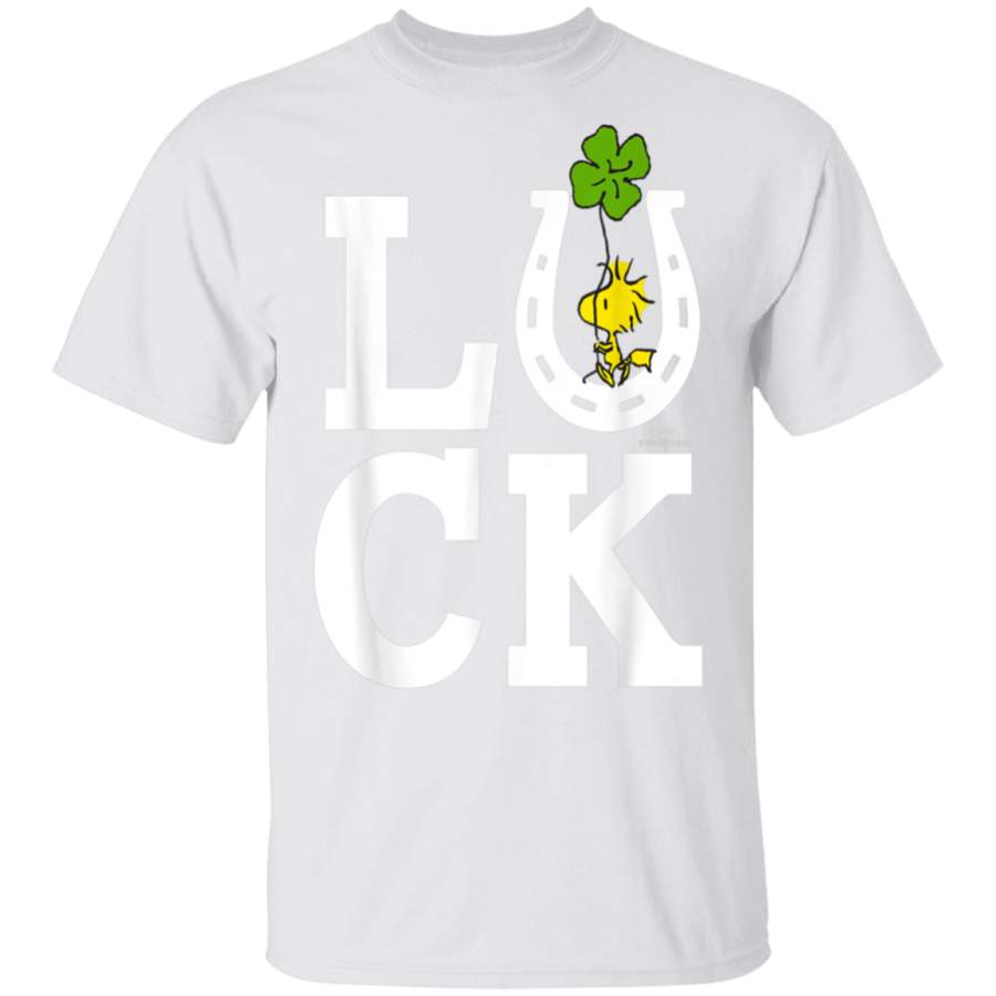 Peanuts Woodstock Clover Horseshoe Luck T-Shirt