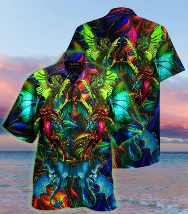 Amazing Dragon Birds Hawaii Shirt For Men Women Ha3841