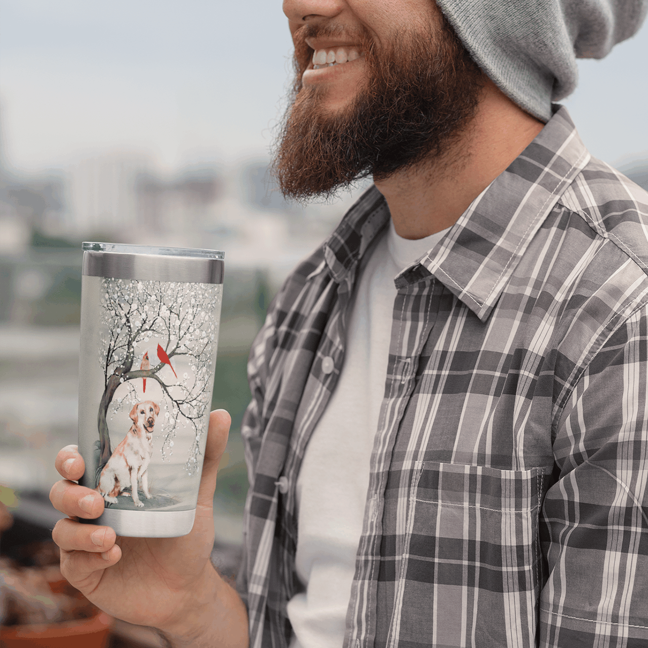 Labrador Retriever Tumbler | Summer Stainless Steel Tumbler Cups Drinkware 20Oz – Mostsuit – Those We Love