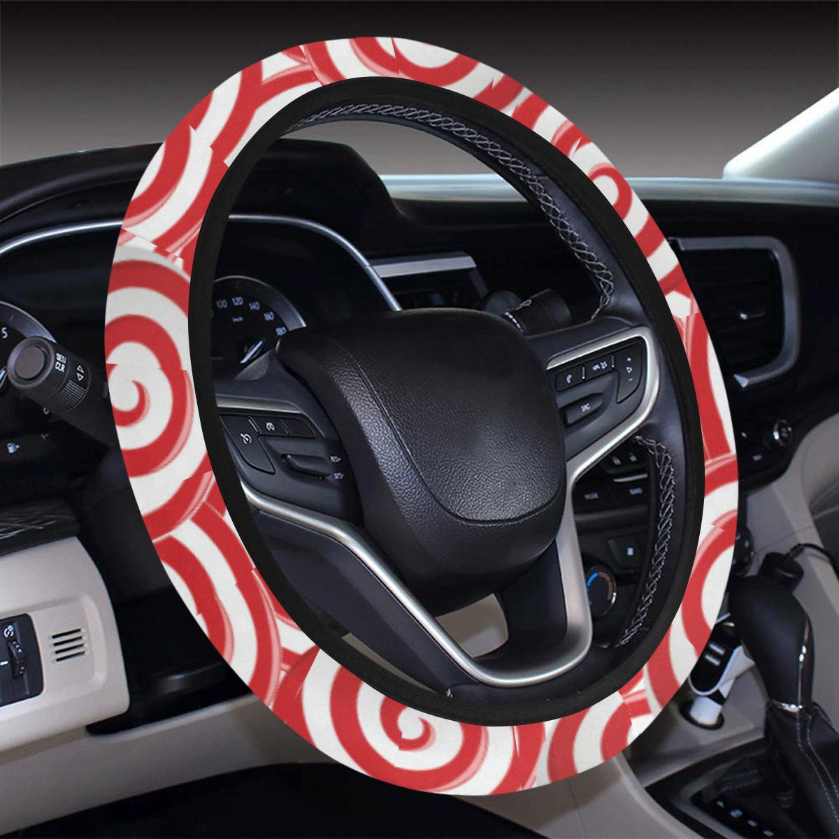 Candy Pattern Print Design 03 Steering Wheel Cover With Elastic Edge