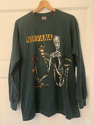 Very Rare Nirvana Incesticide 90’s Longsleeve Shirt Kurt Cobain Vtg Nevermind 9735