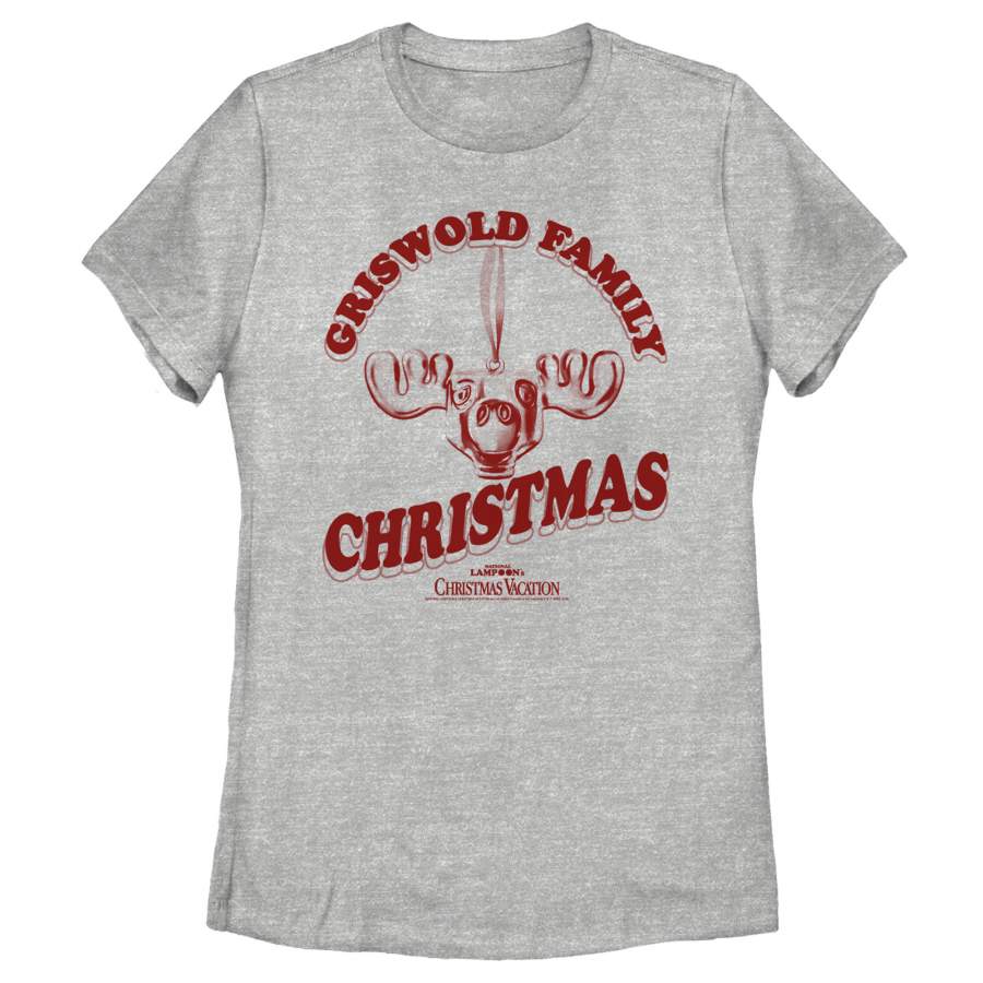 National Lampoon’s Christmas Vacation Women’s Griswold Family Moose  T Shirt