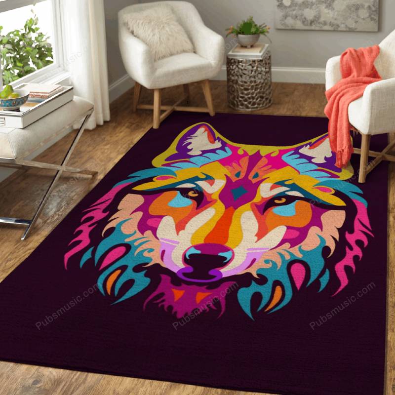 Wolf art – Animal Wpap Rug Mats – Carpet