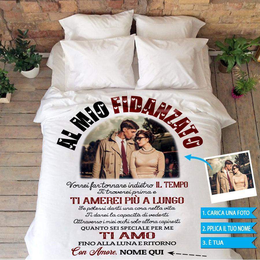 Al Mio Fidanzato –  Photo & Customized Cozy Blanket