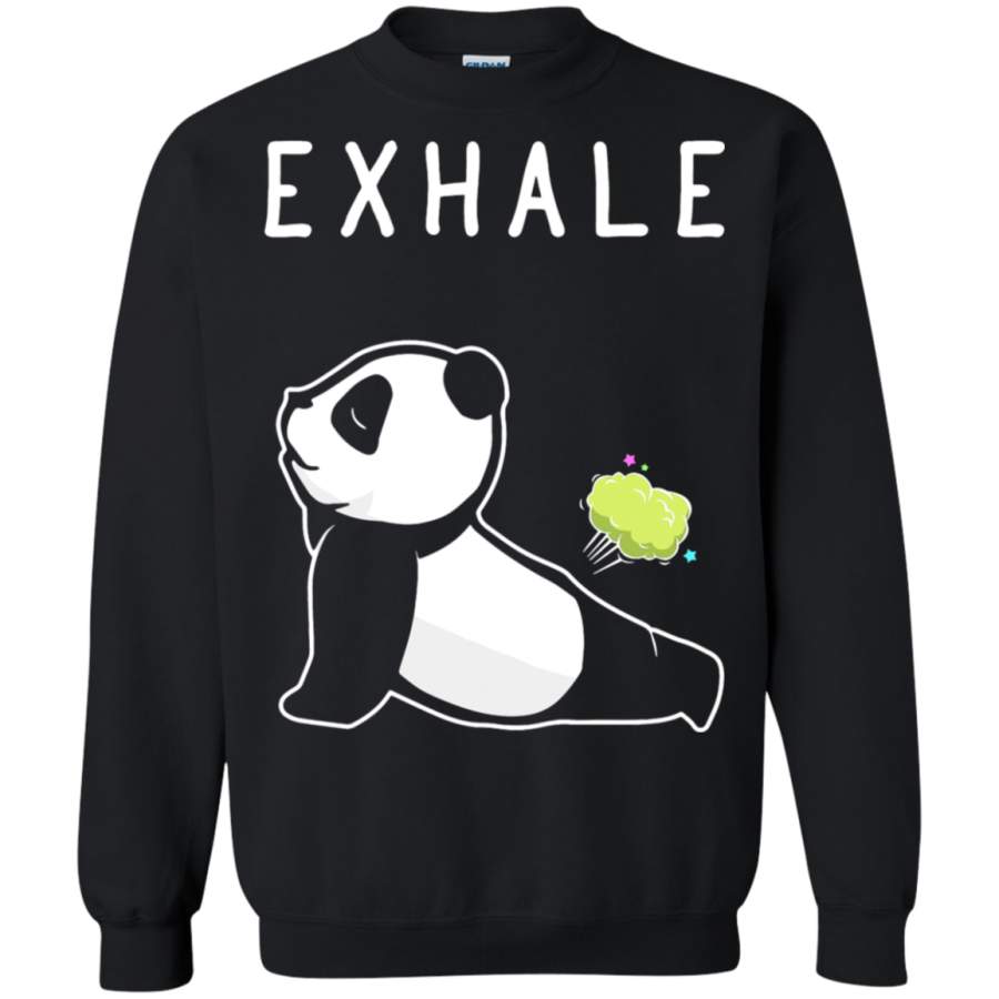 AGR Exhale Panda Funny Farting Yoga Sweatshirt