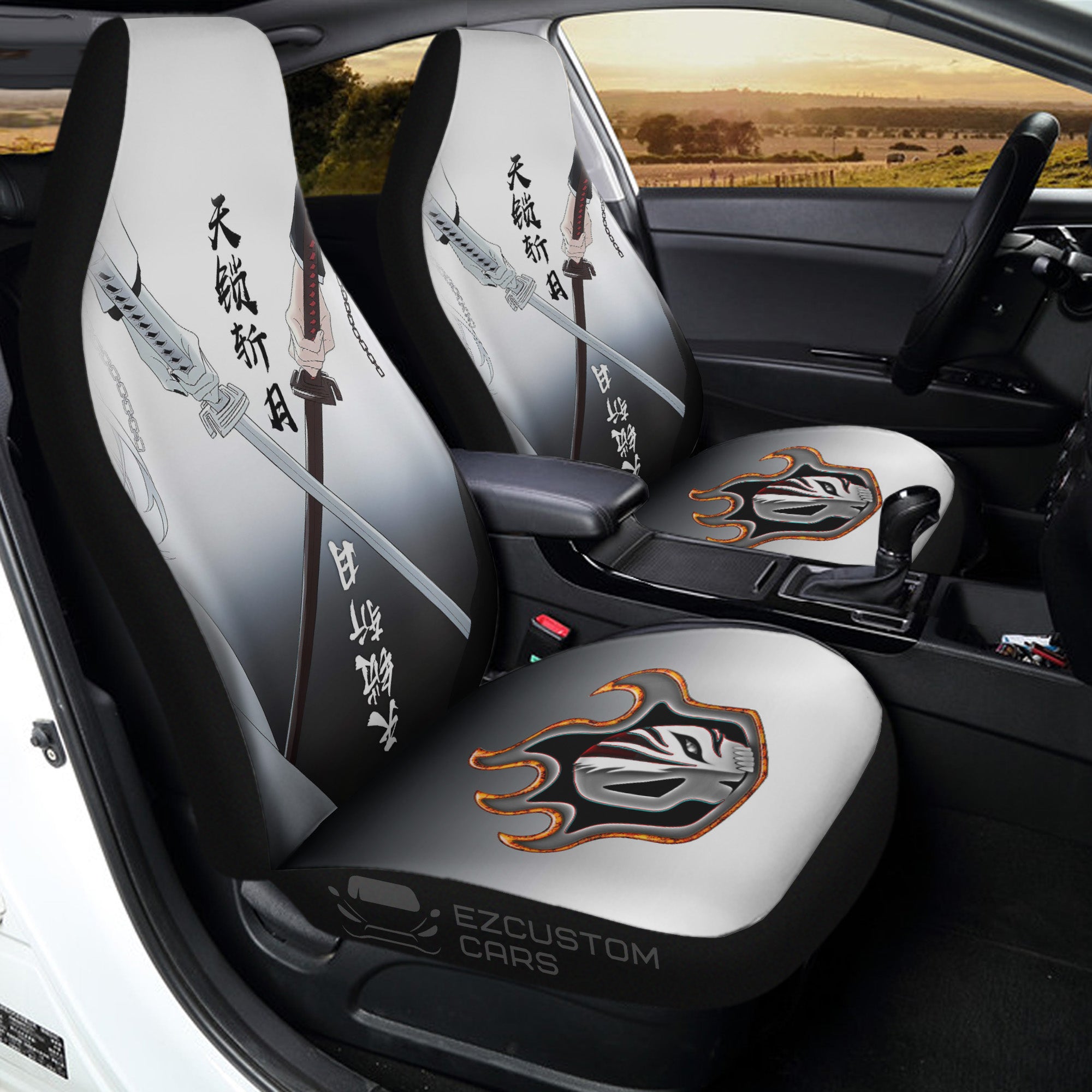Car Seat Covers Ichigo Custom Bleach Anime Car Accessories Oralie Shop