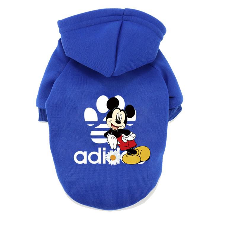 Disney Winter Dog Clothes Warm Cartoon Hoodies Coat Clothes for Small Dogs Bull Yorkshire Pet Clothing Autumn Puppy Dog Costume alx