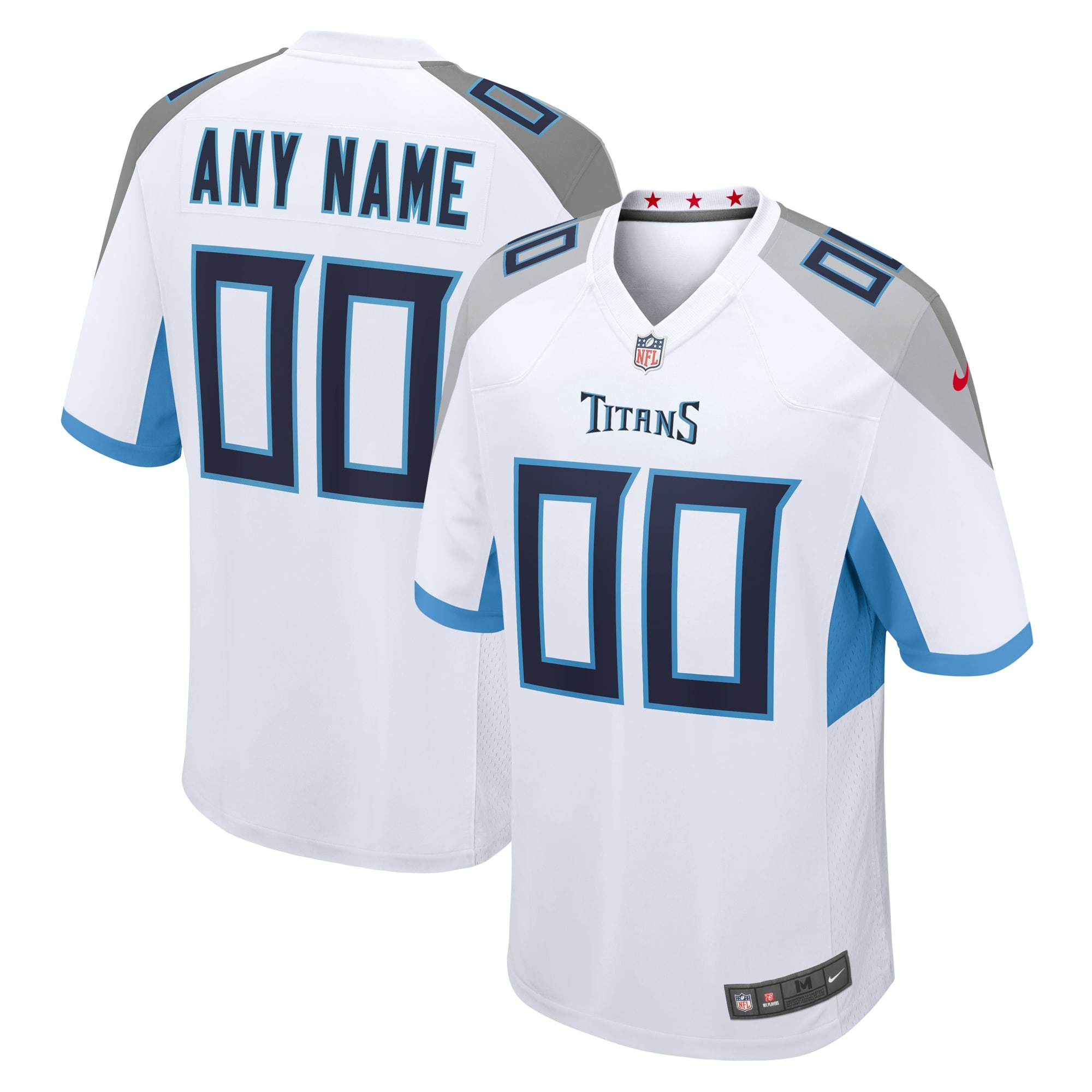 Tennessee Titans Custom Game Jersey – White