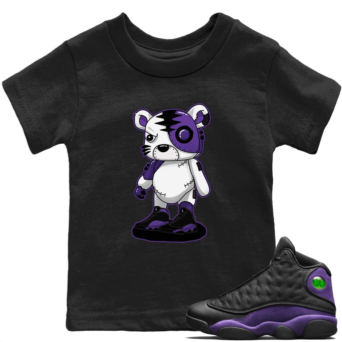 Cyborg Tiger T-Shirt – Air Jordan 13 Court Purple Baby & Youth