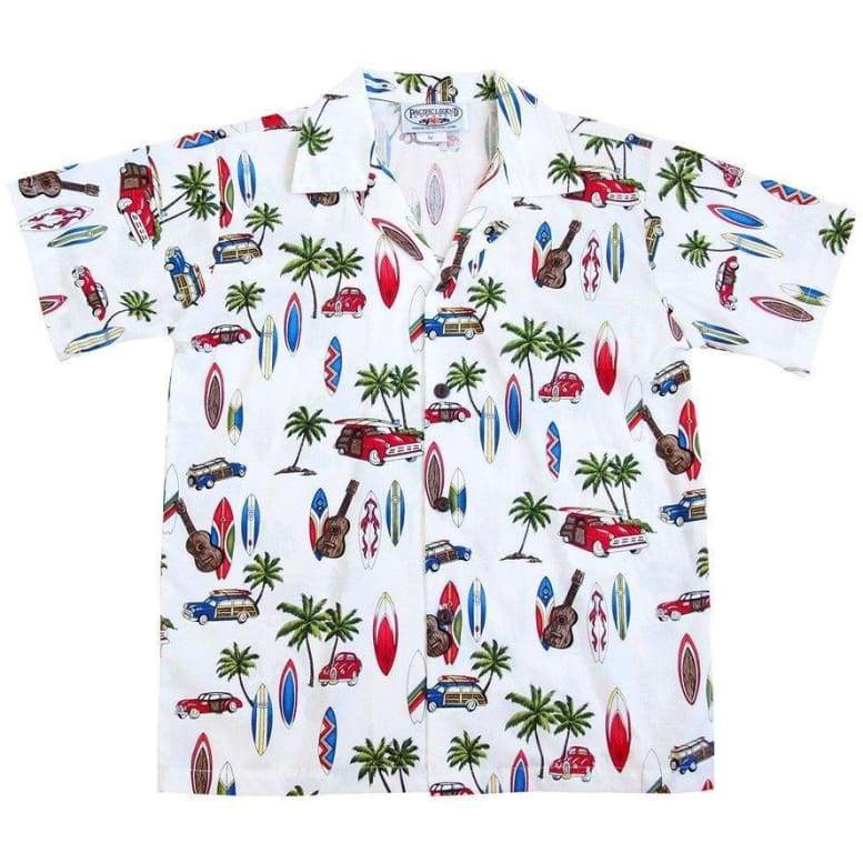 Beach Time White Boy Hawaii Shirt Ha13555