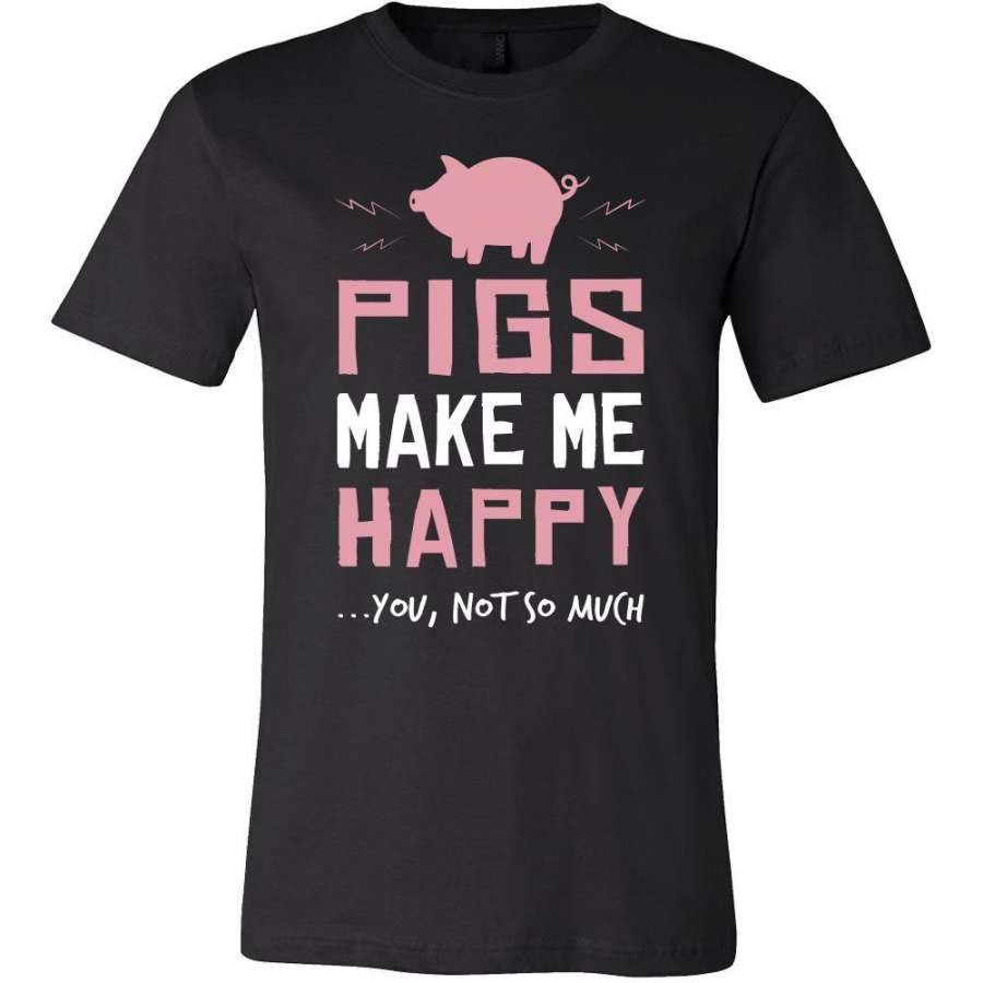 Pig Shirt – Make Me Happy – Animal Lover Gift