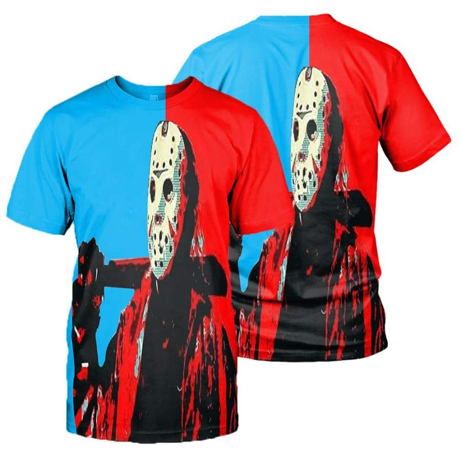 3D All Over Printed Jason Voorhees Friday The 13th Clothes 08